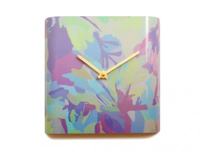 Garden Purple Wall Clock
