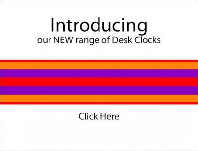 New Aluminium Clock Designs