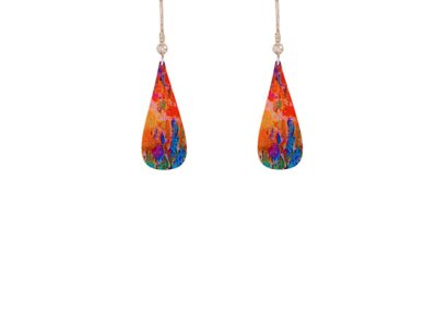 Water Lily Orange earrings
