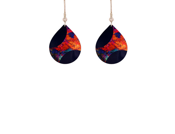 Starburst Orange earrings