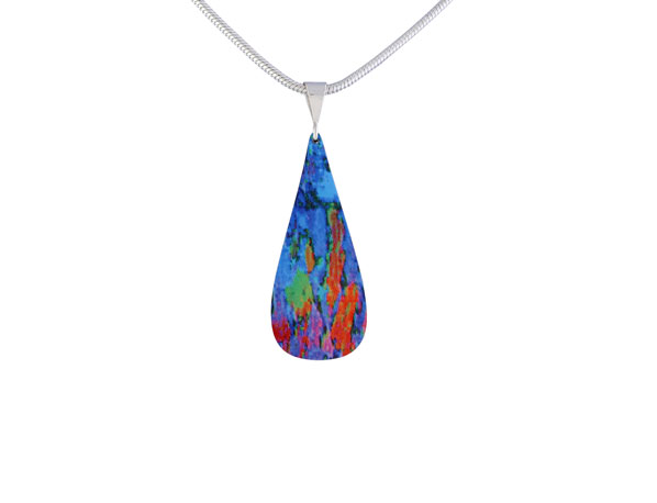 Water-Lily-Blue-Pendant Water Lily Blue Pendant