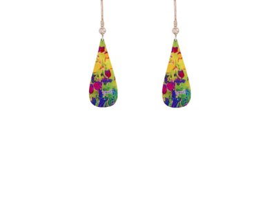 Water Lily Green Earrings