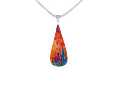 Water Lily Orange Pendant