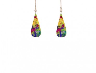 Water Lily Green Earrings