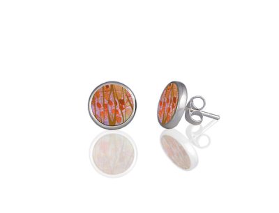 Honesty Orange Stud Earrings
