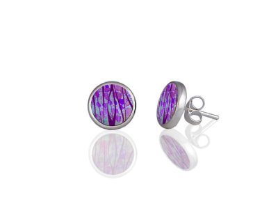 Honesty Purple Stud Earring