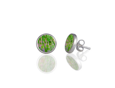 Honesty Green Stud Earrings