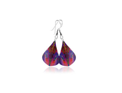 Kaleidoscope Pink Earrings by Pixalum