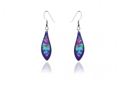 Floral Purple Earrings