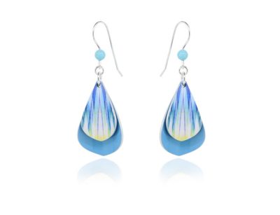Rumba aluminium Turquoise Earrings