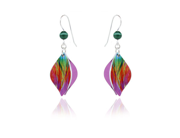 Pixalum Salsa Red Earrings Salsa Red aluminium earrings