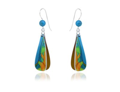 Pixalum Cha-Cha Turquoise earrings