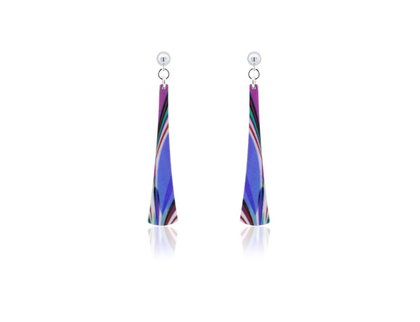 Gardenia Purple Earrings