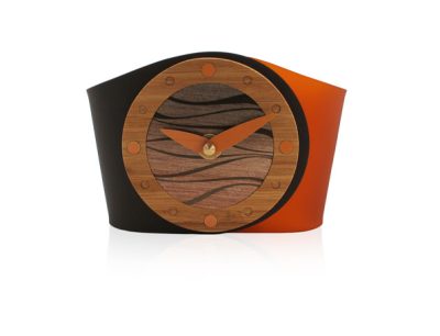 Wave-Orange-Desk ClockFront