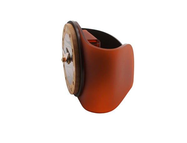 Wave-Orange-Desk Clock Side Wave-Orange-Desk Clock Side