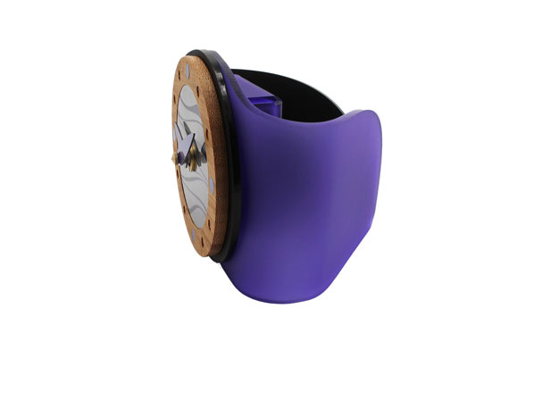 Wave-Purple Desk Clock-Side Wave-Purple Desk Clock-Side
