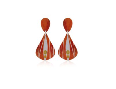 Boho-Orange-Earrings