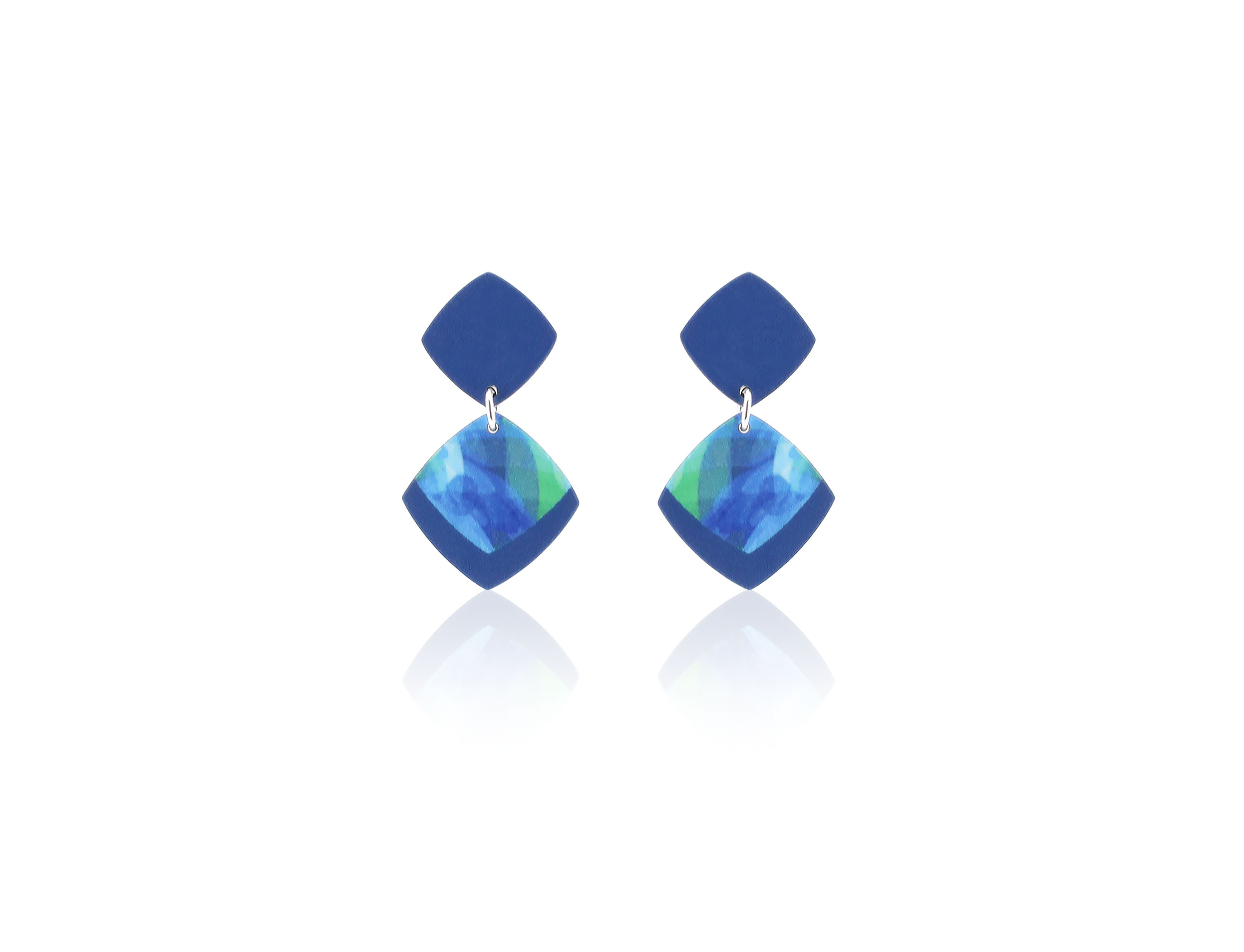 Watercolour Blue Earrings