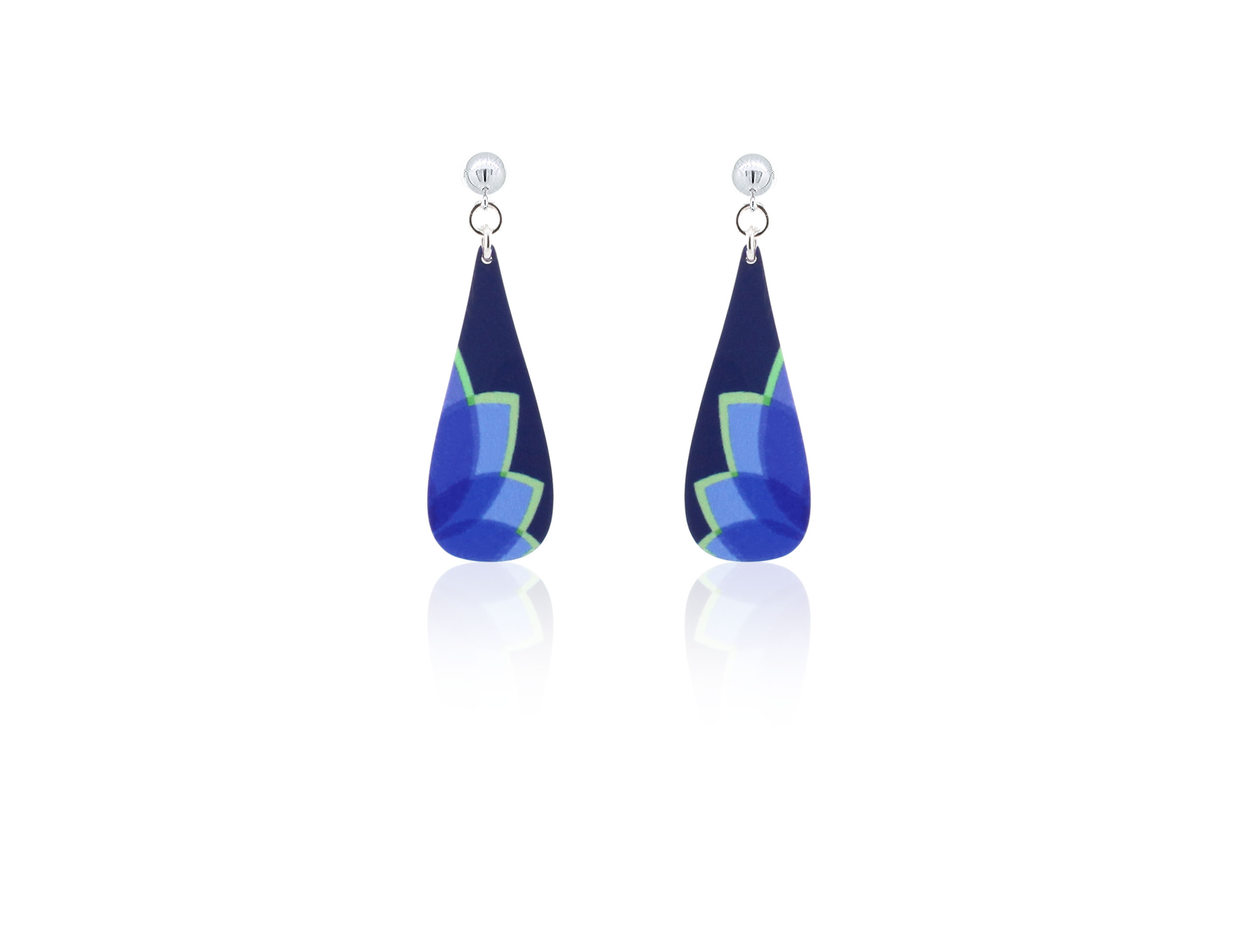 Silhouette Blue Earrings