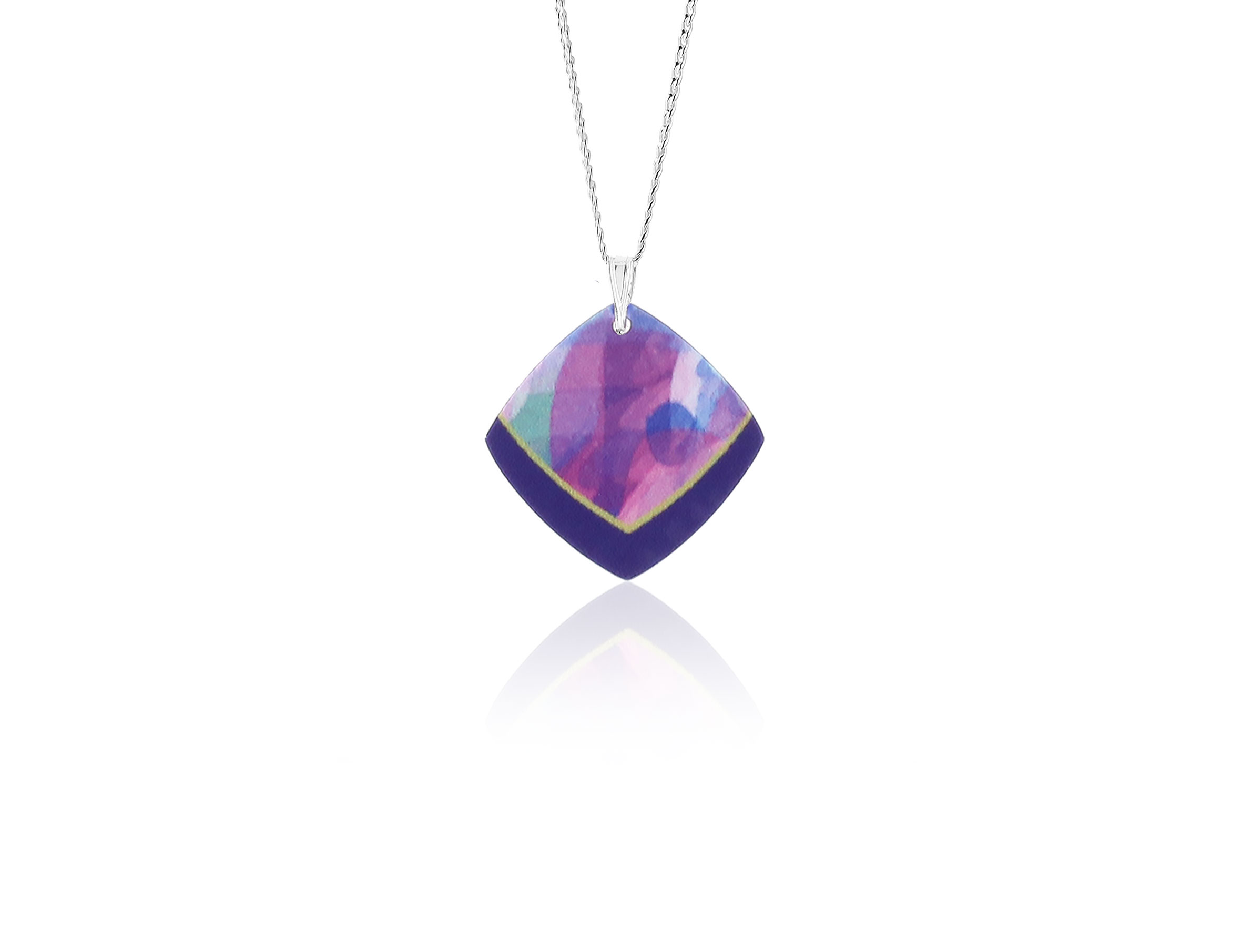 Watercolour Purple Pendant