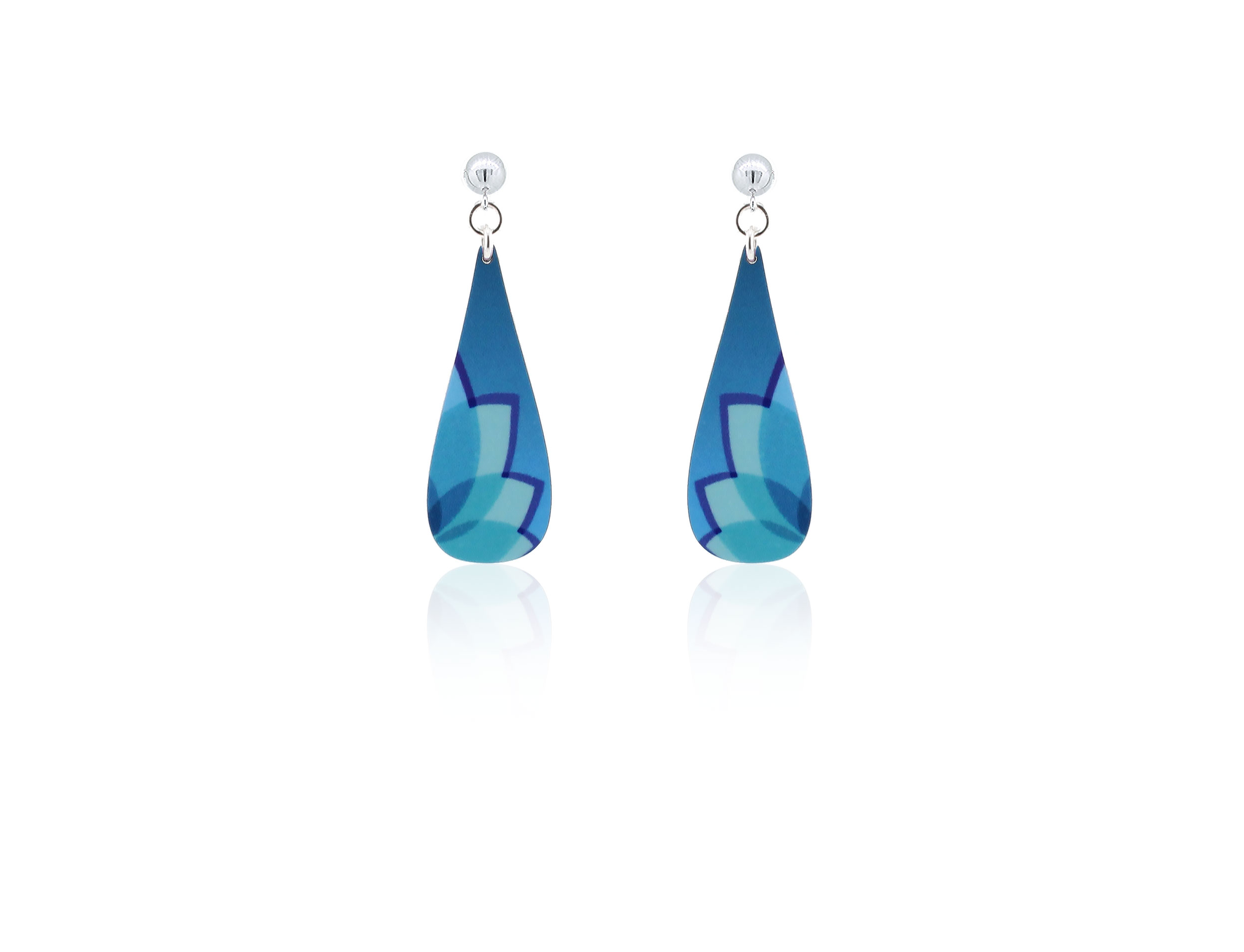 Silhouette-Turquoise-Ball-Stud-Earrings